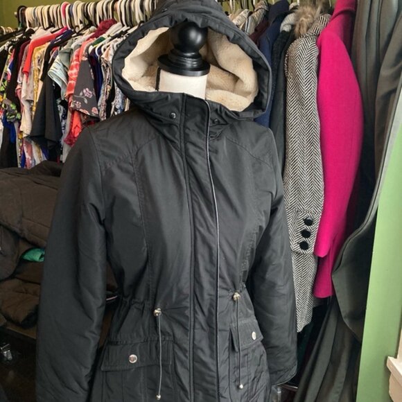 Teen's Storm Mountain Aria Parka Coat LARGE SIZE 14/16 TEEN Black - Picture 2 of 4
